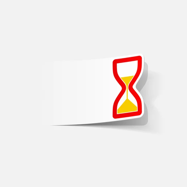 Realistic design element: hourglass — Stock Vector