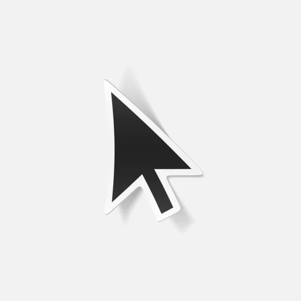 Elemento de diseño realista: cursor, flecha — Vector de stock