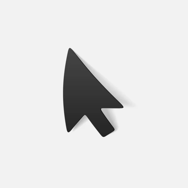 Elemento de diseño realista: cursor, flecha — Vector de stock