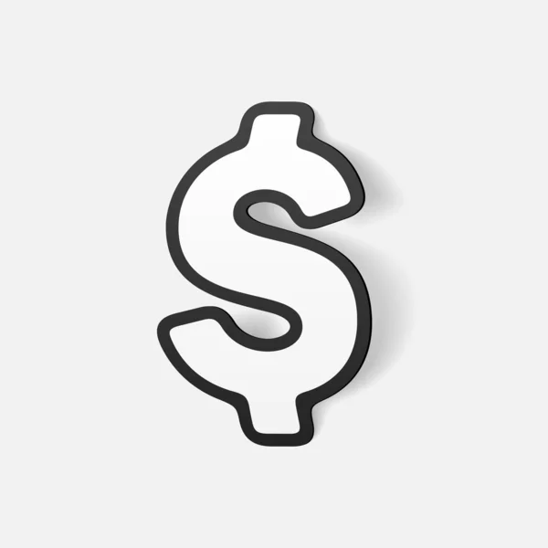 Elemento de diseño realista: dinero — Vector de stock