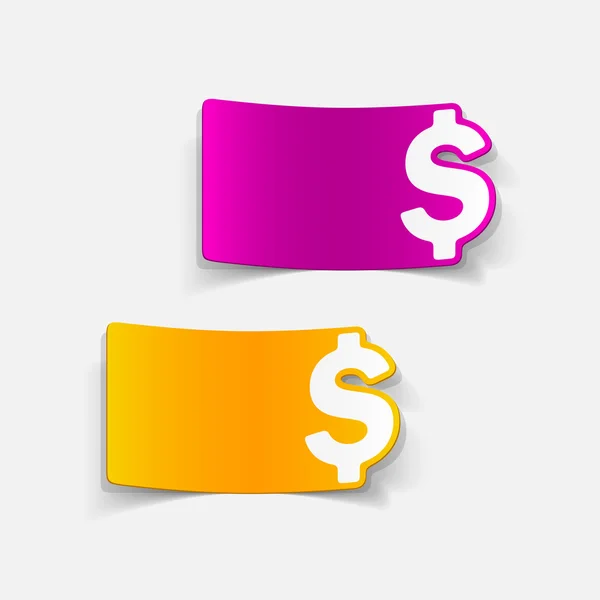 Élément de conception réaliste : argent — Image vectorielle