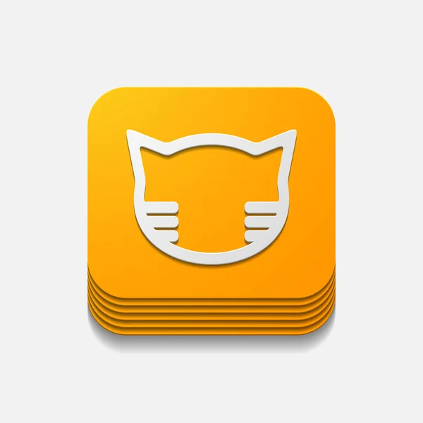 App-Konzept: Katze — Stockvektor