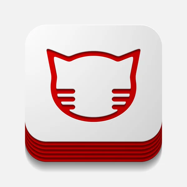 Koncept app: kočka — Stockový vektor