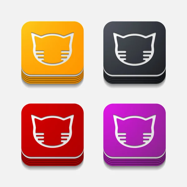 App-Konzept: Katze — Stockvektor