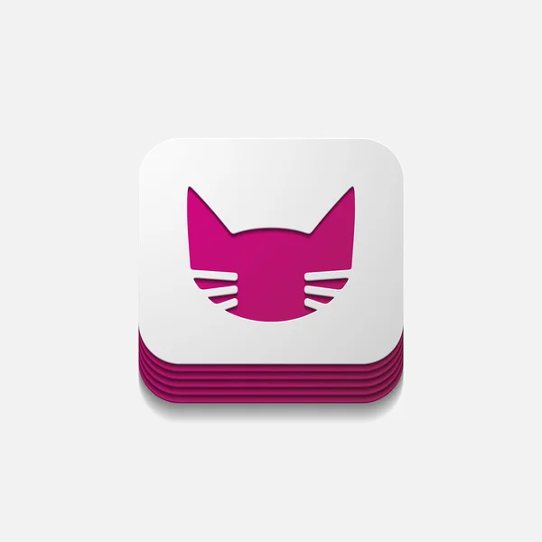 App kavramı: kedi — Stok Vektör