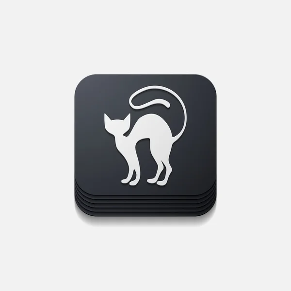 App kavramı: kedi — Stok Vektör