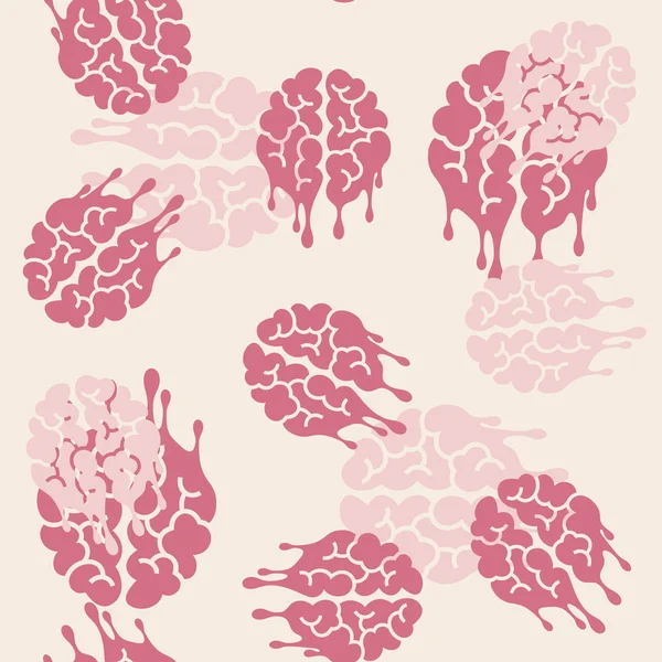 Fond transparent : cerveau, fusion, fond fondu — Image vectorielle