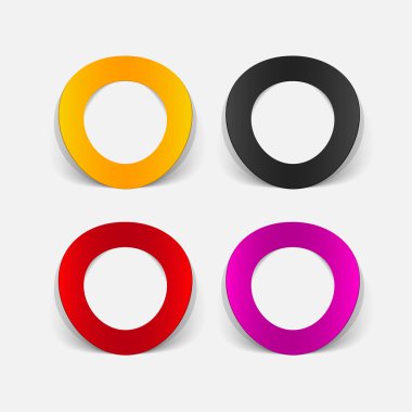 gerçekçi tasarım öğesi: daire, halka