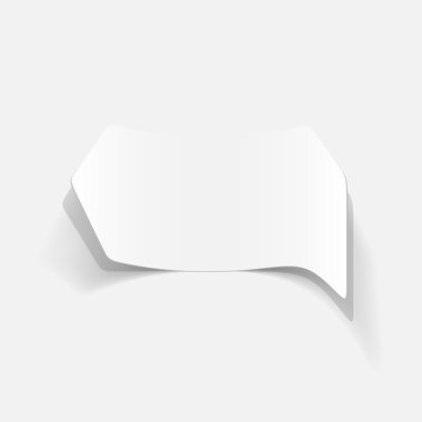 gerçekçi tasarım öğesi: kabarcık, konuşma