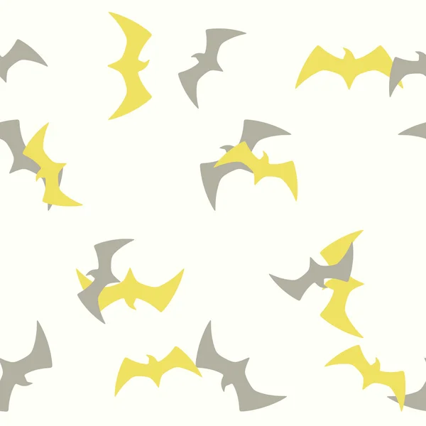 Bezešvé pozadí: křídlo, peří, ptáček — Stockový vektor