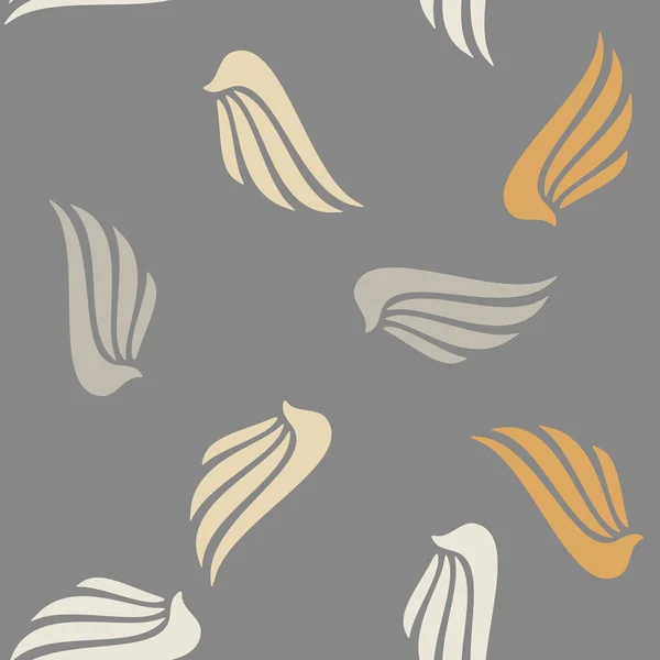 Fond sans couture : aile, plume, ange — Image vectorielle
