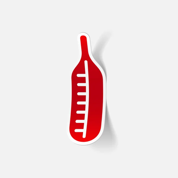 Realistische ontwerpelement: thermometer, medische — Stockvector