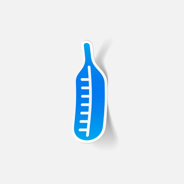 Realistische ontwerpelement: thermometer, medische — Stockvector