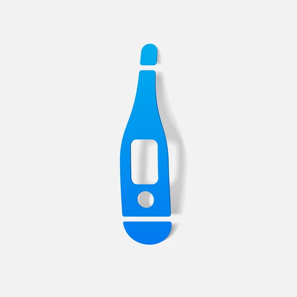 Realistische ontwerpelement: thermometer, medische — Stockvector