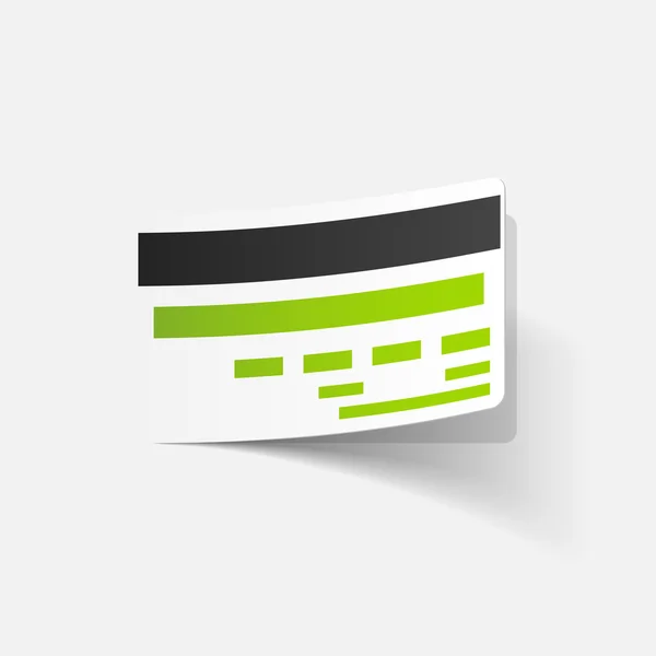 Elemento de diseño realista: crédito, tarjeta — Vector de stock