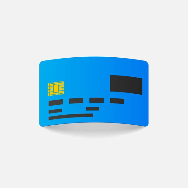 Element de design realist: credit, card — Vector de stoc