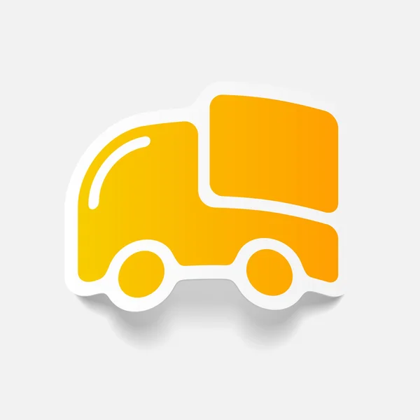 Realistic design element: car, delivery — Stock Vector