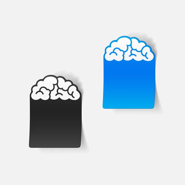 Realistic design element: cloud — Stock Vector