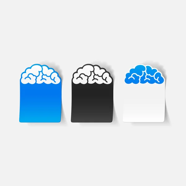 Realistic design element: cloud — Stock Vector