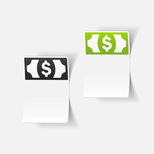 现实设计元素： 钱，美元 — 图库矢量图片