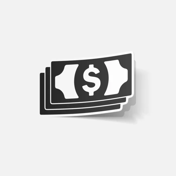 Elemento de diseño realista: dinero, dólar — Vector de stock