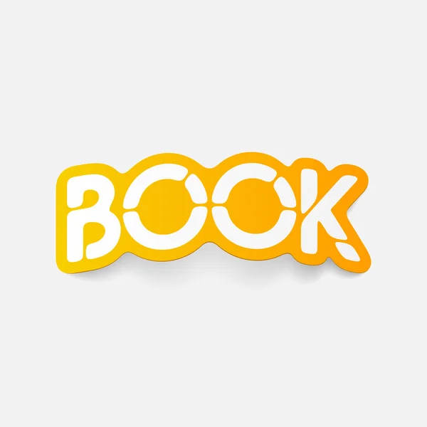 Elemento de diseño realista: libro — Vector de stock