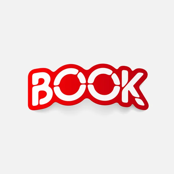 Realistic design element: book — Stock Vector