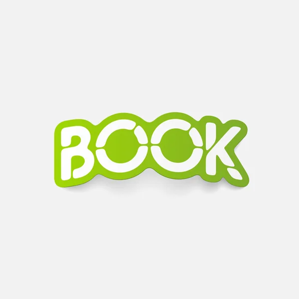 Realistic design element: book — Stock Vector