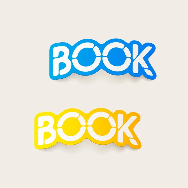 Elemento de diseño realista: libro — Vector de stock