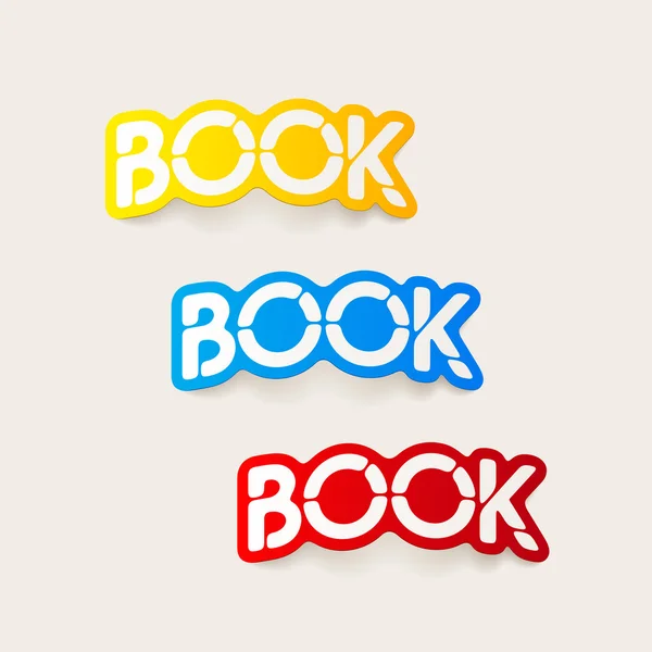 Realistic design element: book — Stock Vector