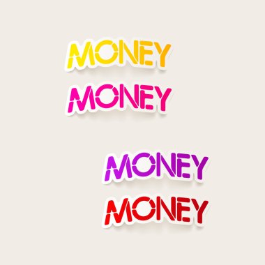 gerçekçi tasarım öğesi: para