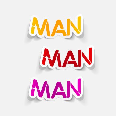 gerçekçi tasarım öğesi: adam