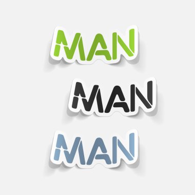 gerçekçi tasarım öğesi: adam