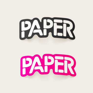 gerçekçi tasarım öğesi: kağıt