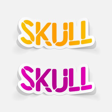 gerçekçi tasarım öğesi: kafatası