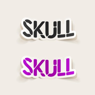 gerçekçi tasarım öğesi: kafatası