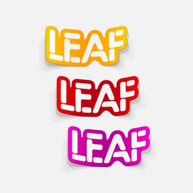 gerçekçi tasarım öğesi: yaprak