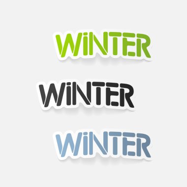 gerçekçi tasarım öğesi: kış