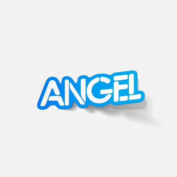 Projekt realistyczny element: anioł — Wektor stockowy