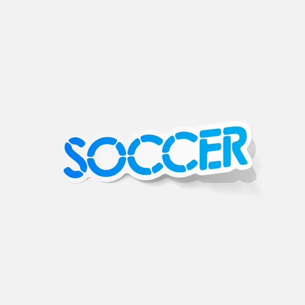 Realistic design element: soccer — Stock Vector