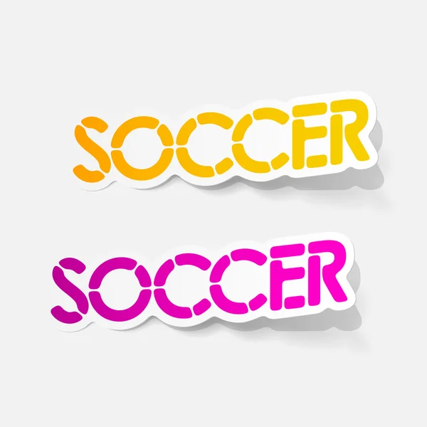 Realistic design element: soccer — Stock Vector