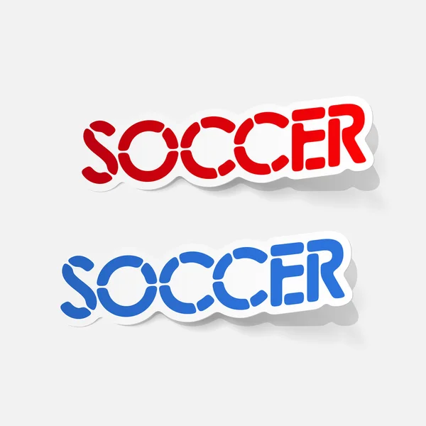 Élément de conception réaliste : soccer — Image vectorielle