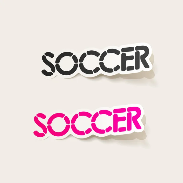 Realistic design element: soccer — Stock Vector