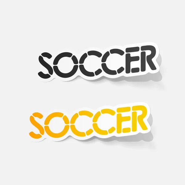 Realistiska designelement: fotboll — Stock vektor