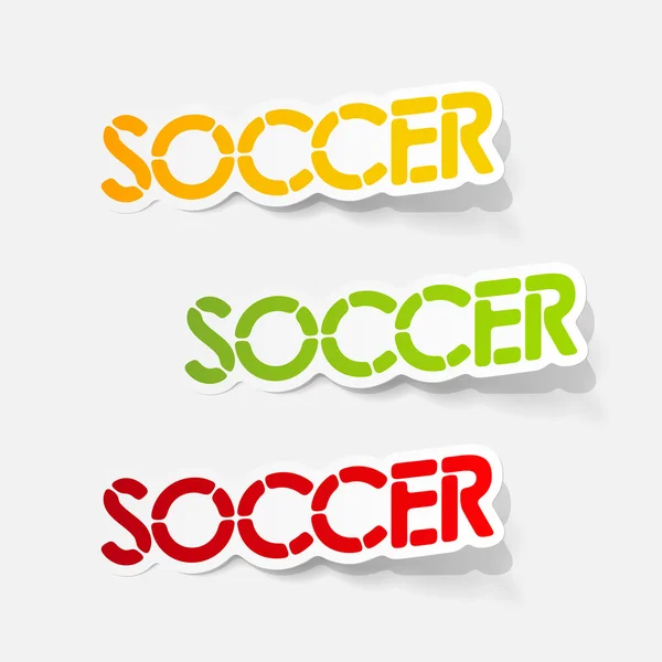 現実的な設計要素: サッカー — ストックベクタ