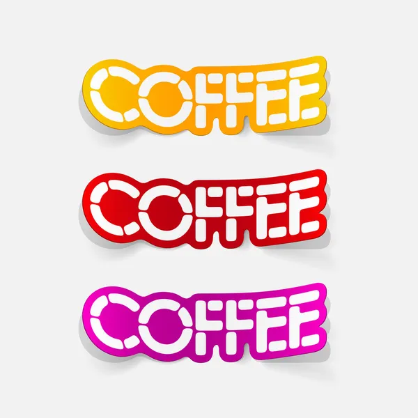 Realistic design element: coffee — Stock Vector