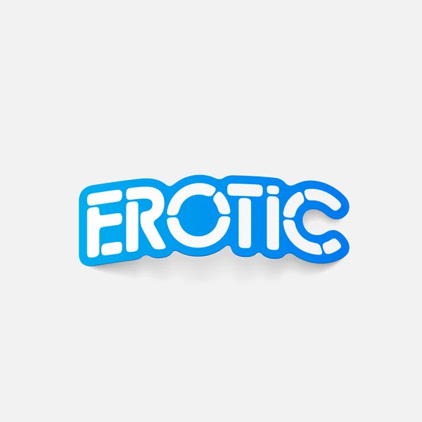 Elemento de diseño realista: erótico — Vector de stock