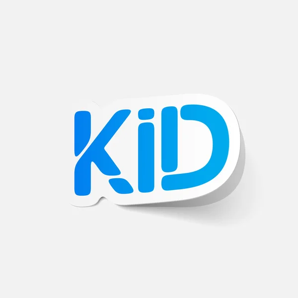 Realistische ontwerpelement: kid — Stockvector