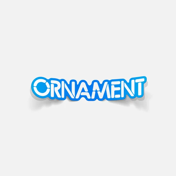 Realistische ontwerpelement: ornament — Stockvector