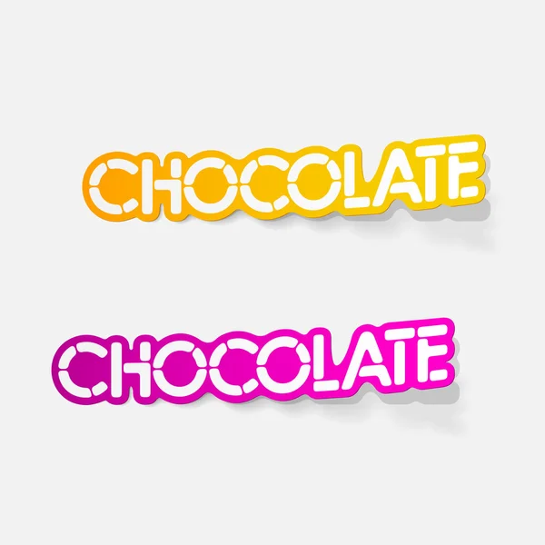 Realistic design element: chocolate — Stock Vector